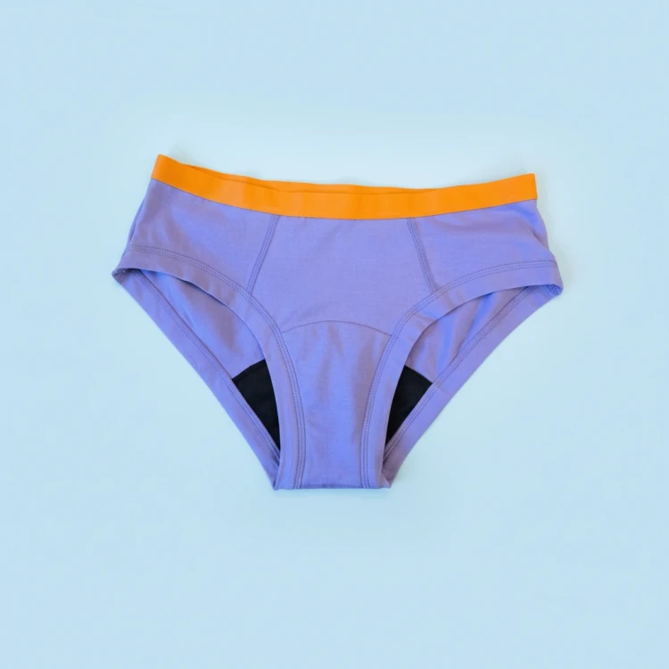 Majtki menstruacyjne dla nastolatek Fluxies Teen Boyshort fioletowe