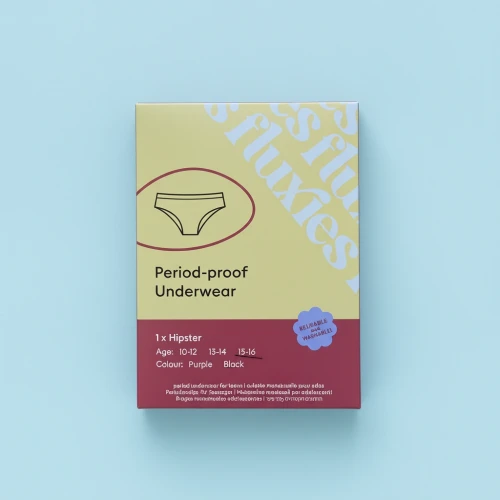 majtki menstruacyjne dla nastolatek Fluxies Teen Hipster opakowanie