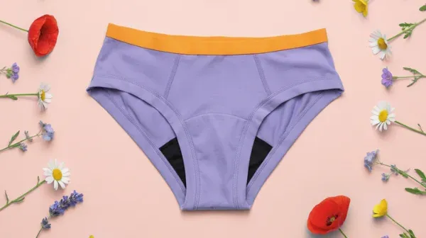 Fioletowe majtki menstruacyjne dla nastolatek Fluxies Boyshort